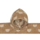 Jollein Poncsó törölköző froté Jacquard Teddy Bear