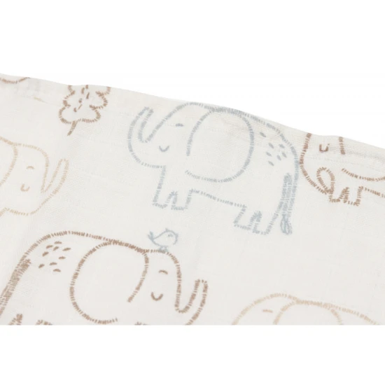 Textilpelenka 3 db 70x70 cm Elephant Tales Textilpelenka 3 db 70x70 cm Elephant Tales