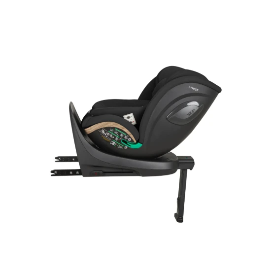 Autósülés 40-150 cm i-Twist i-SIZE Black - KikkaBoo 31002100114KB
