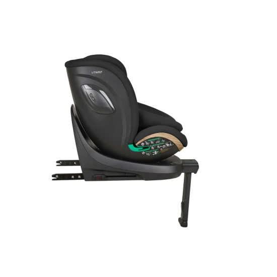 Autósülés 40-150 cm i-Twist i-SIZE Black - KikkaBoo 31002100114KB