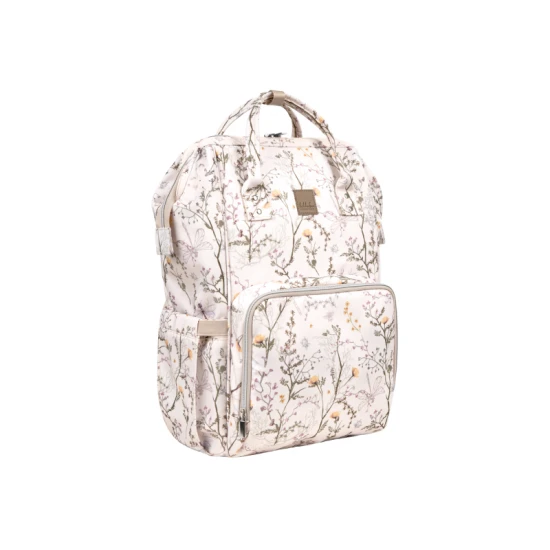 Siena Luxe Secret Garden Beige pelenkázó hátizsák - KikkaBoo 31108020119KB
