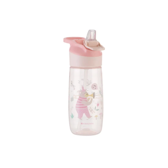 Ivópohár szilikon ivókával 450 ml 12hó+ Music Fest Pink - KikkaBoo 31302030066KB