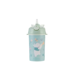 Ivópohár szilikon szívószállal és szíjjal 450 ml Music Fest Mint