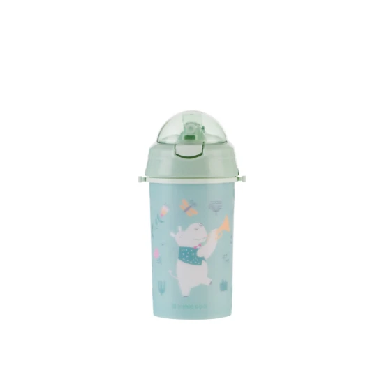 Ivópohár szilikon szívószállal és szíjjal 450 ml Music Fest Mint Ivópohár szilikon szívószállal és szíjjal 450 ml Music Fest Mint - KikkaBoo 31302030082KB