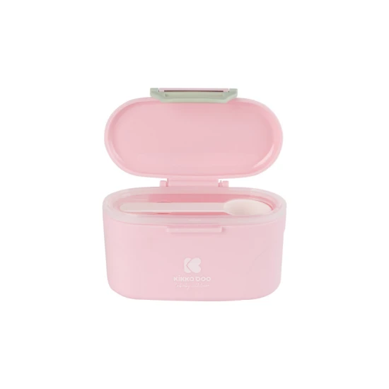 Tejportároló adagolókanállal 130g Pink Tejportároló adagolókanállal 130g Pink - KikkaBoo 31302040059KB