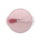 Tál tapadókoronggal, fedéllel és hőérzékelős kanállal Pink - KikkaBoo 31302040076KB
