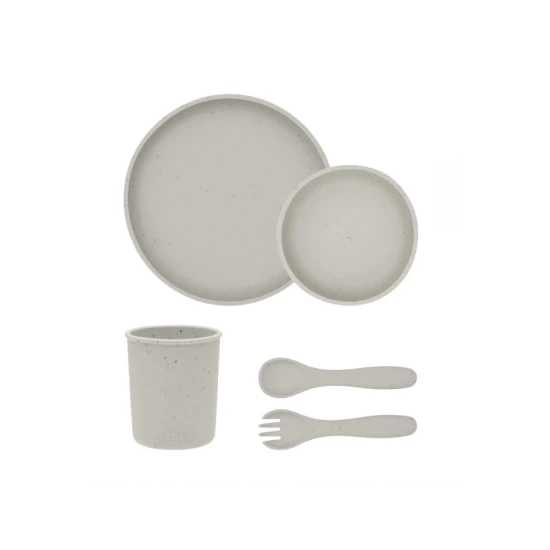 5 részes étkészlet Platinum Silicone Sand - KikkaBoo 31302050002KB