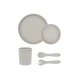5 részes étkészlet Platinum Silicone Sand - KikkaBoo 31302050002KB