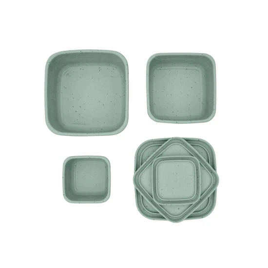 Uzsonnás doboz szett 3 db Platinum Silicone Sage - KikkaBoo 31302050009KB