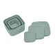 Uzsonnás doboz szett 3 db Platinum Silicone Sage - KikkaBoo 31302050009KB