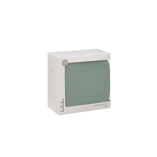 Uzsonnás doboz szett 3 db Platinum Silicone Sage - KikkaBoo 31302050009KB