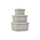 Uzsonnás doboz szett 3 db Platinum Silicone Sand - KikkaBoo 31302050010KB