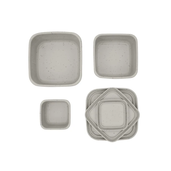 Uzsonnás doboz szett 3 db Platinum Silicone Sand - KikkaBoo 31302050010KB