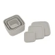 Uzsonnás doboz szett 3 db Platinum Silicone Sand - KikkaBoo 31302050010KB