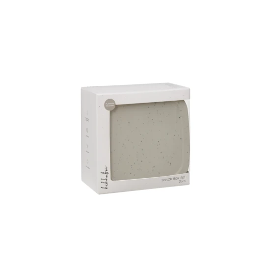 Uzsonnás doboz szett 3 db Platinum Silicone Sand - KikkaBoo 31302050010KB