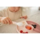 Biztonságos és tartós Tündérkert gyerek osztott tányér, mosogatógépben és mikrohullámú sütőben is használható.