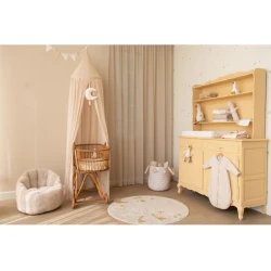 Muszlin kiságy baldachin 250 cm Tiszta Puha Bézs