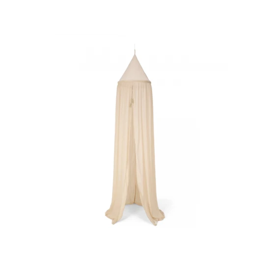 Muszlin baldachin kiságy fölé Little Dutch Pure Soft Beige 250 cm