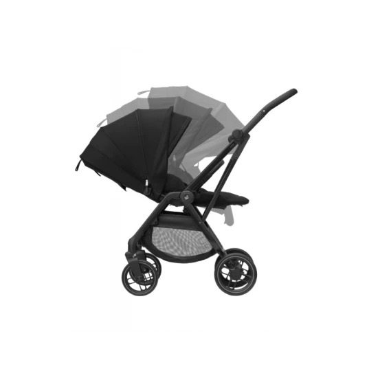 Maxi-Cosi Leona 2 babakocsi Twillic Black Maxi-Cosi Leona 2 kompakt babakocsi modern kivitelben.