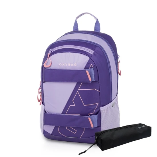 OXY Sport diáktáska tolltartóval Half violet – Oxybag 6-73326E