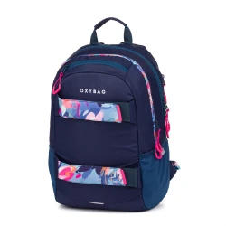 OXY Sport diáktáska tolltartóval Flowers Blue