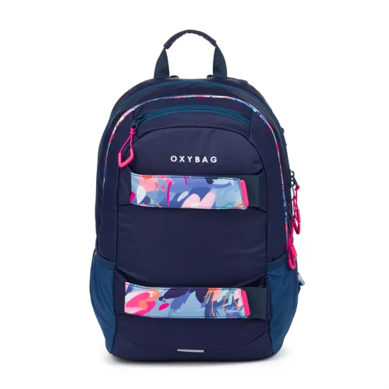 OXY Sport diáktáska tolltartóval Flowers Blue OXY Sport diáktáska tolltartóval Flowers Blue – Oxybag 8-39725E