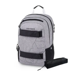 OXY Sport diáktáska tolltartóval Grey Melange