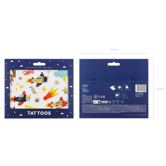 Ideiglenes repülőtetoválások akciókalandoroknak.