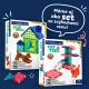 Mágneses készlet MAGNA-CSEMPEK Cat Tree - macskafa figurával, microMAGS részekkel és dekorációkkal