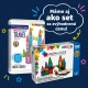 Eredeti 100 darabos MAGNA-TILES mágneses építőkészlet
