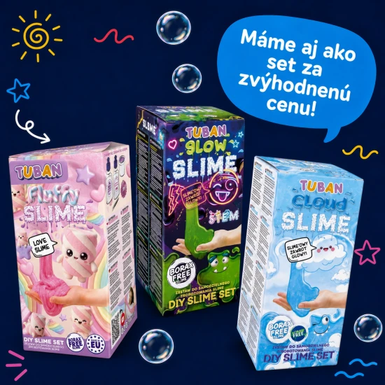DIY Slime Kit a Glow in the dark iszap készítéséhez gyermekek számára. Készítse el saját iszapját.