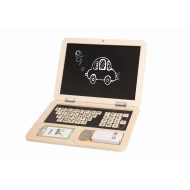 Fából készült jegyzetfüzet táblával