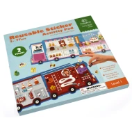 Újrafelhasználható matricák Tűz- és fagylaltos autó 2 az 1-ben