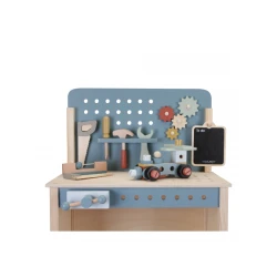 Kék munkapad szerszámokkal Kék munkapad szerszámokkal