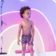 Gyerek fiú úszónadrág UPF 50+ Zebra Swim Essentials anyaggal