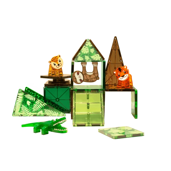 Az eredeti MAGNA-TILES® Jungle mágneskészlet.